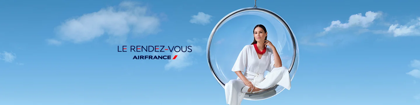 Kampanjska slika za Le Rendez vous Air France letalske karte