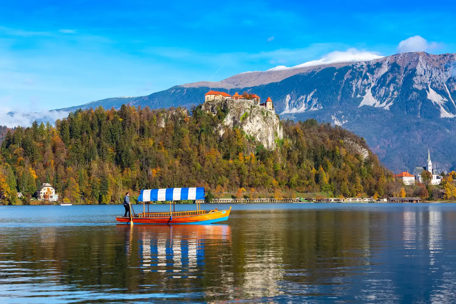 Pletna boat on the Lake