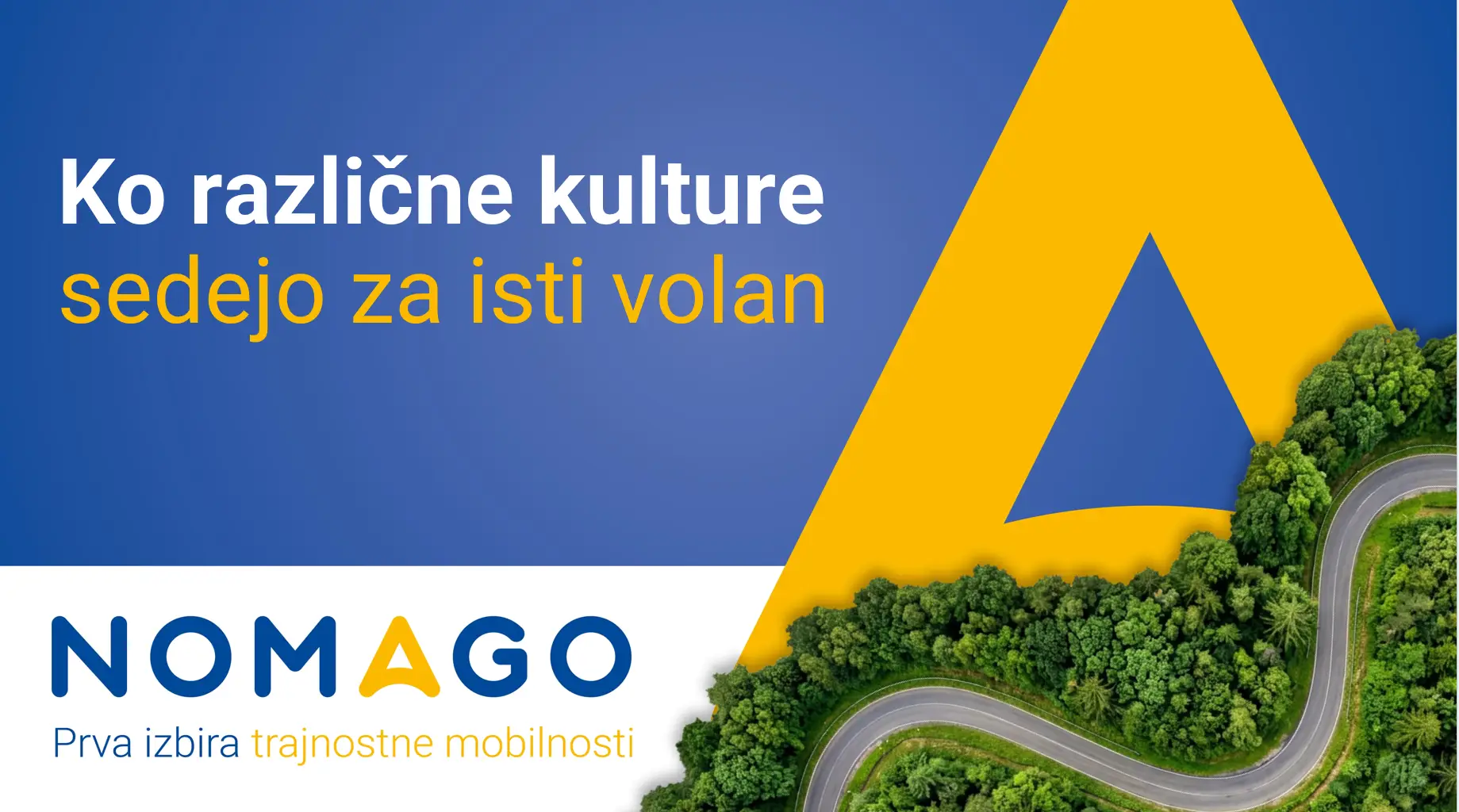 Grafika kampanje »Ko različne kulture sedejo za isti volan« o vključevanju voznikov iz tujine.