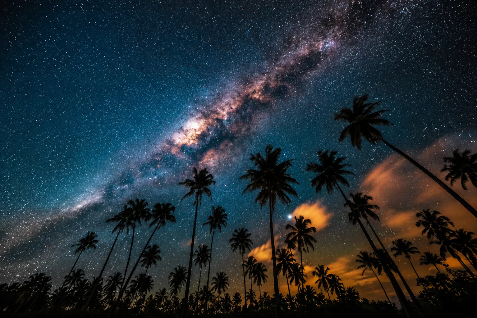 Opazovanje Rimske ceste na Maldivih 