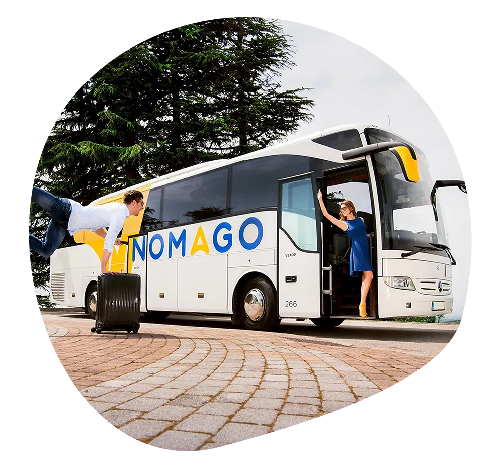 Dva potnika na avtobusu