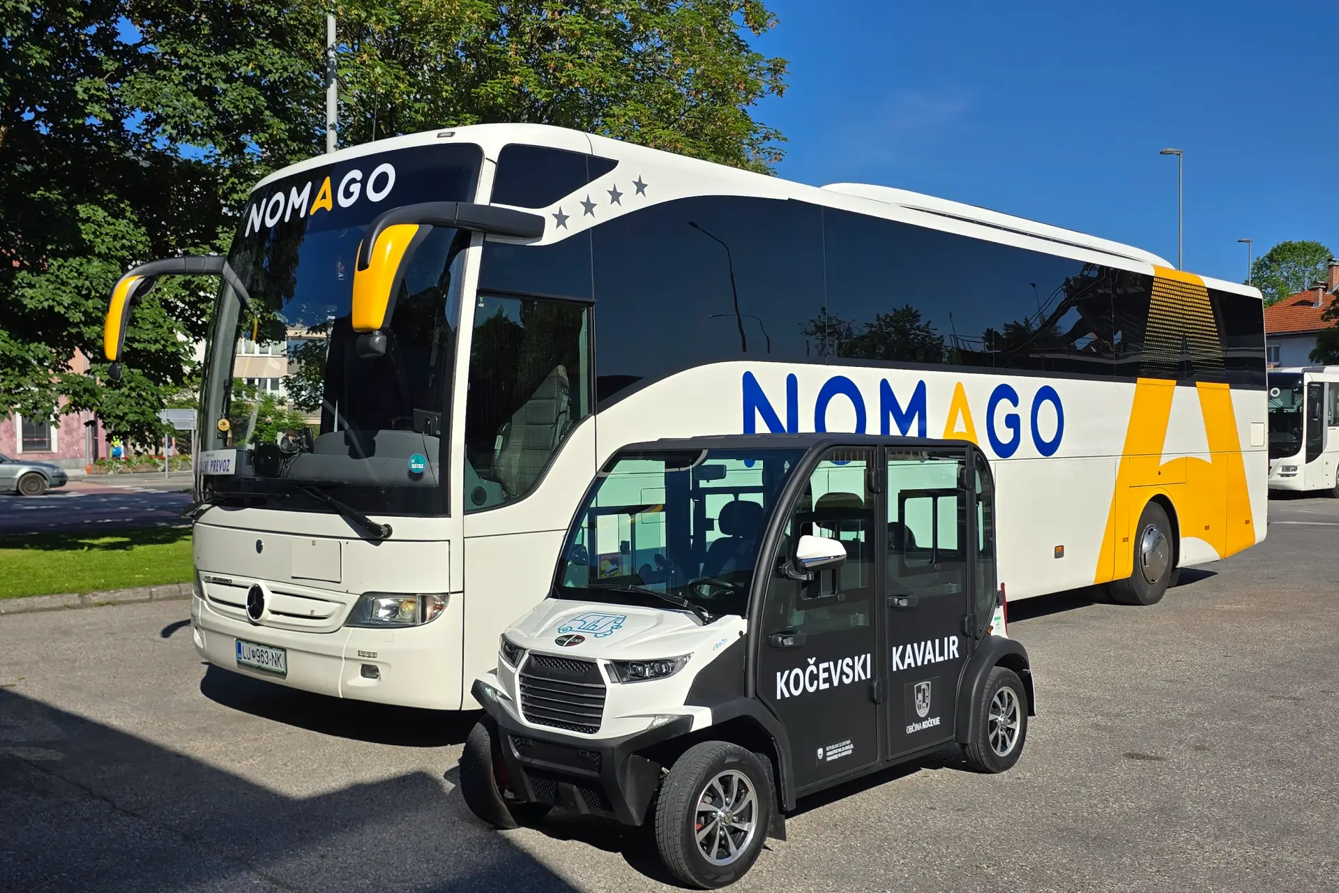 Kočevski kavalir in avtobus Nomago kot del trajnostne mobilnosti v Kočevju