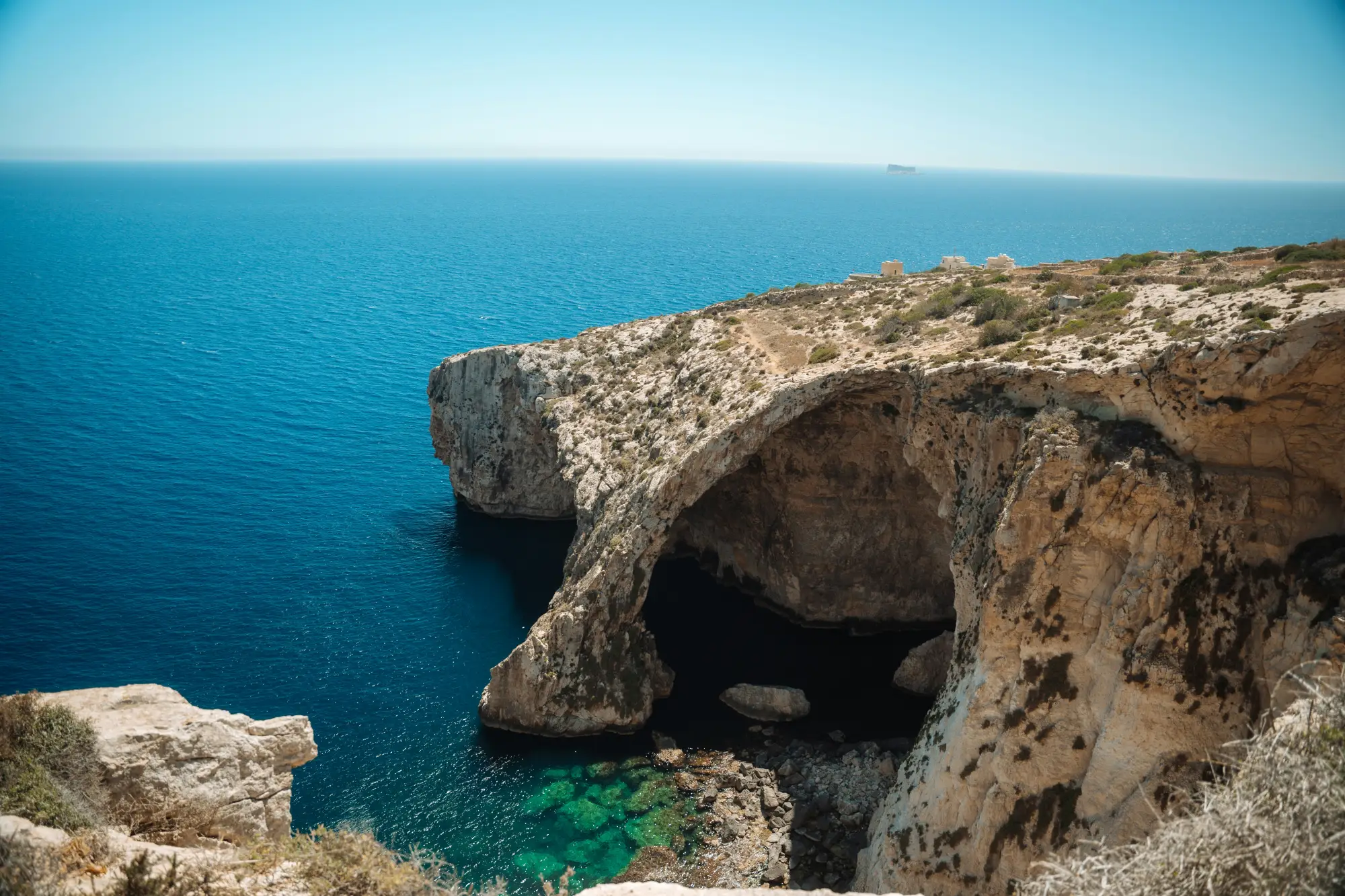 Skalna formacija Blue Grotto na Malti