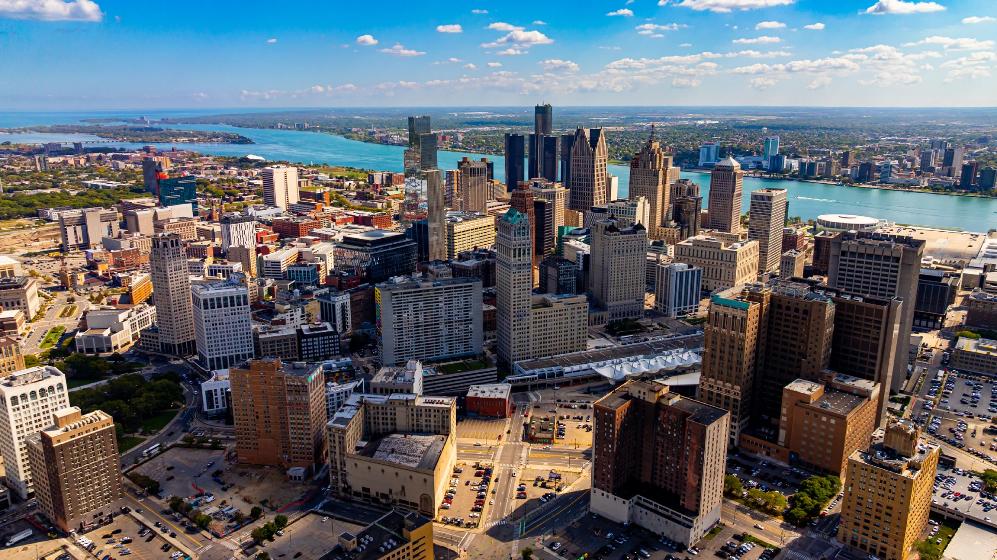 Pogled na Detroit v ZDA