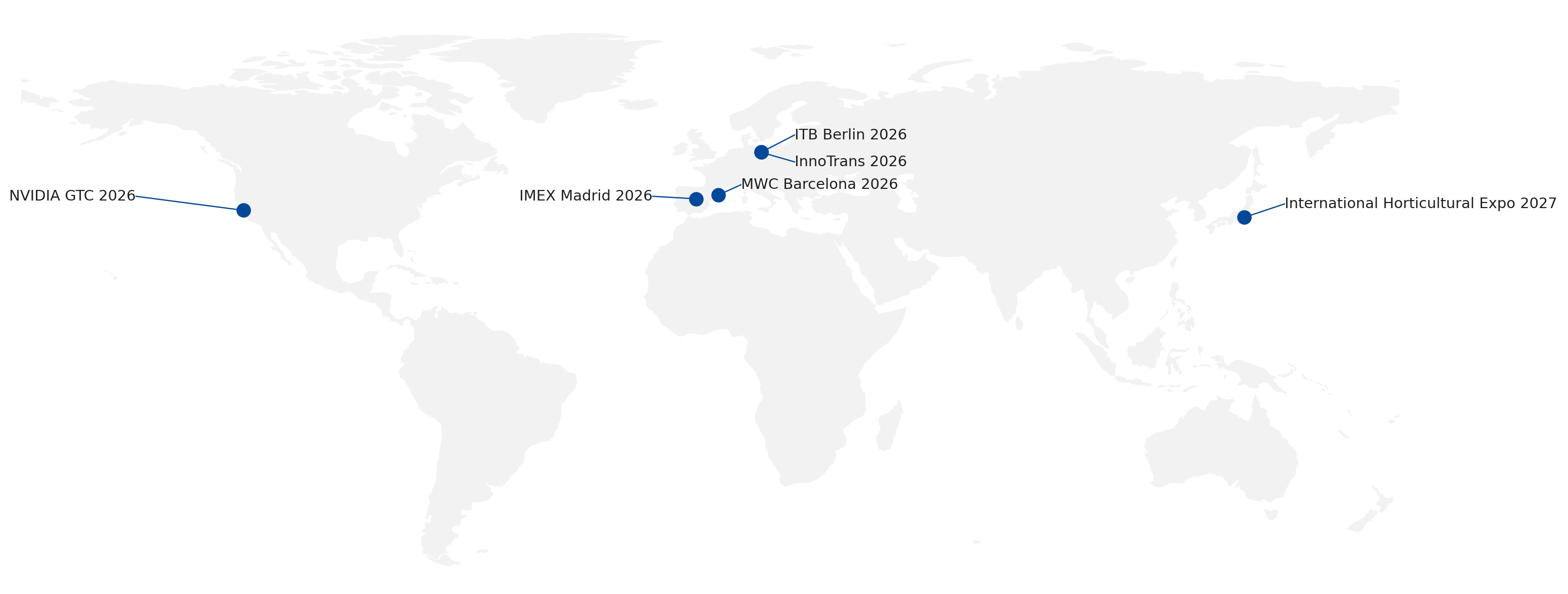 Globalni poslovni dogodki in poslovna potovanja v letu 2026