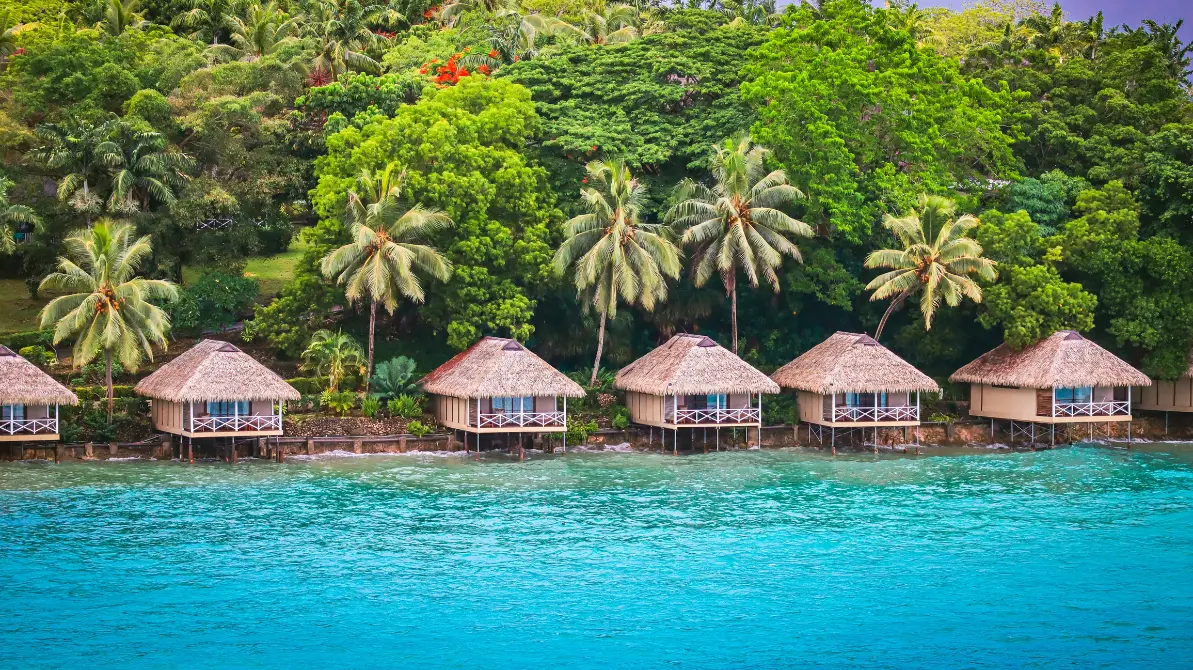 Bungalovi ob morju na Vanuatu