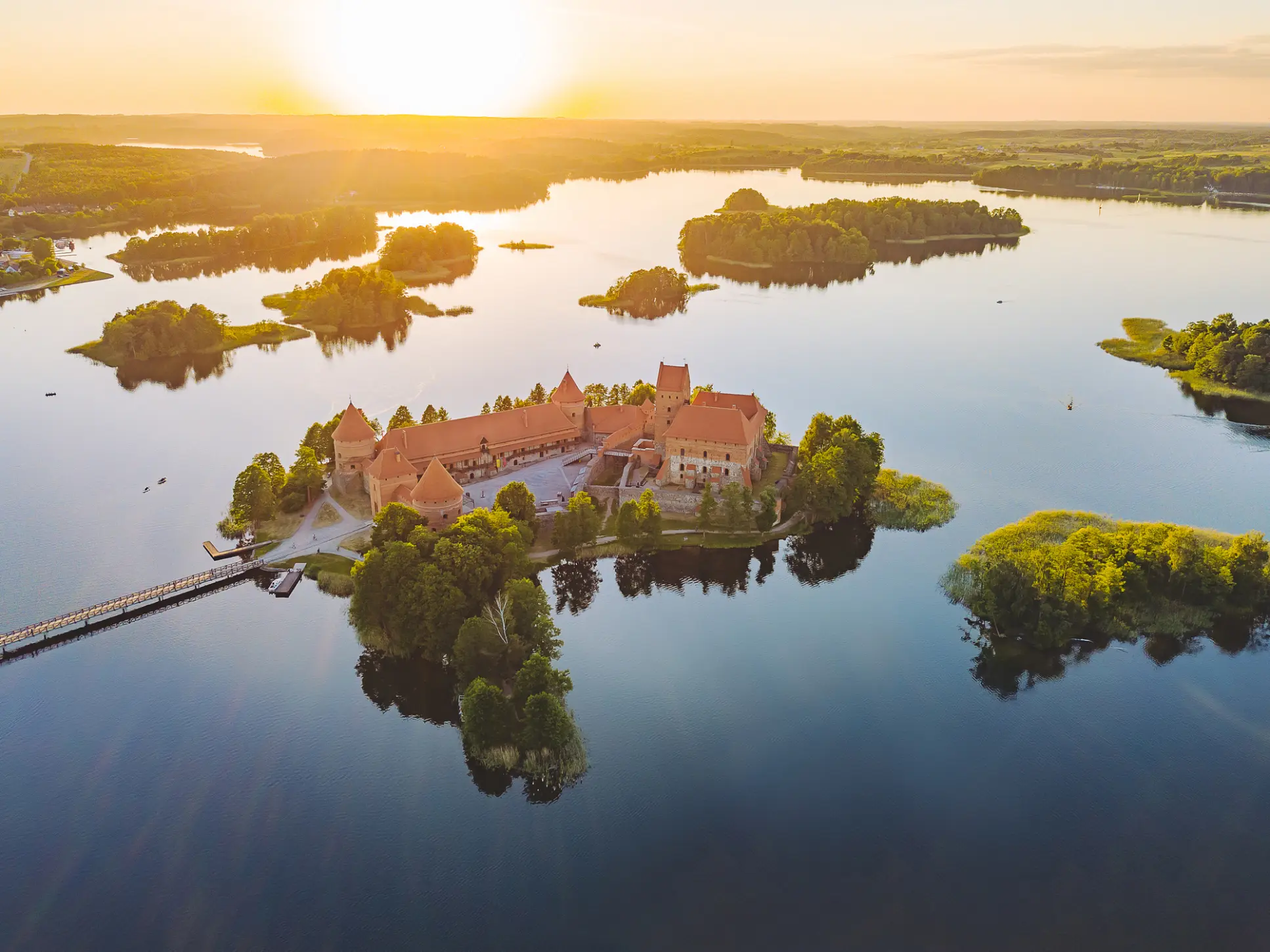 Litva: pogled na jezero Trakai