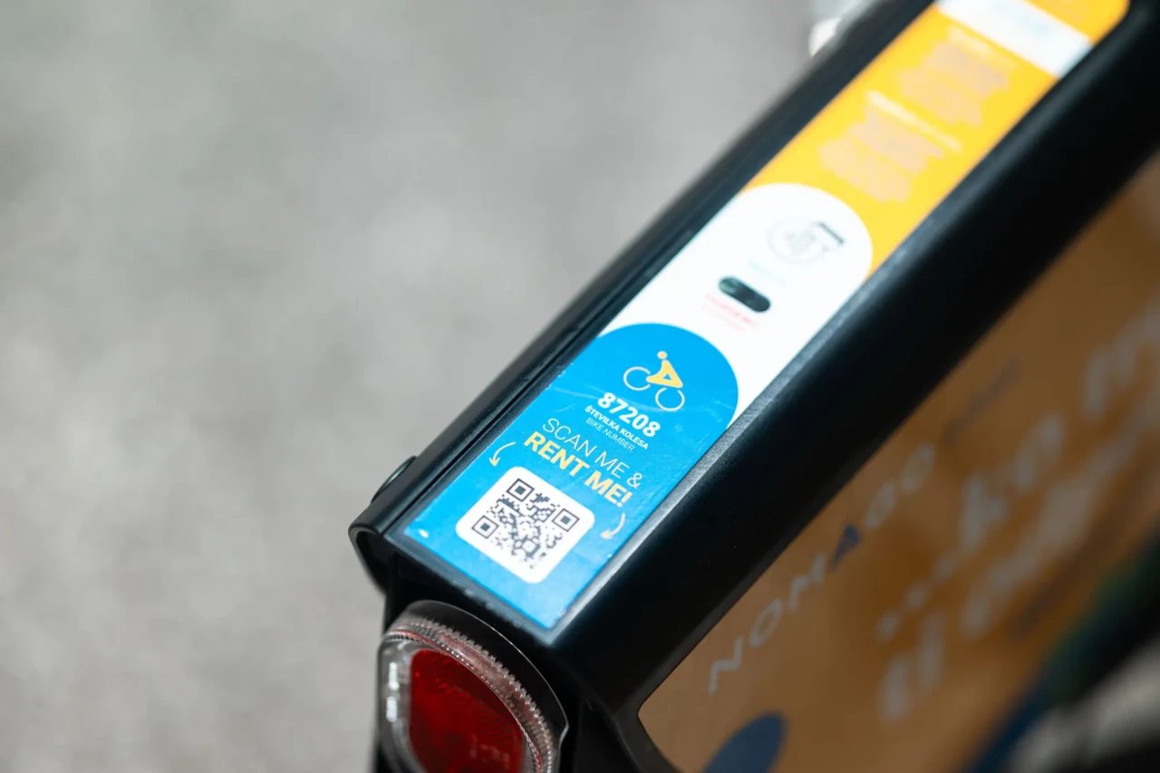 QR-Code zum Ausleihen eines E-Bikes von Nomago Bikes