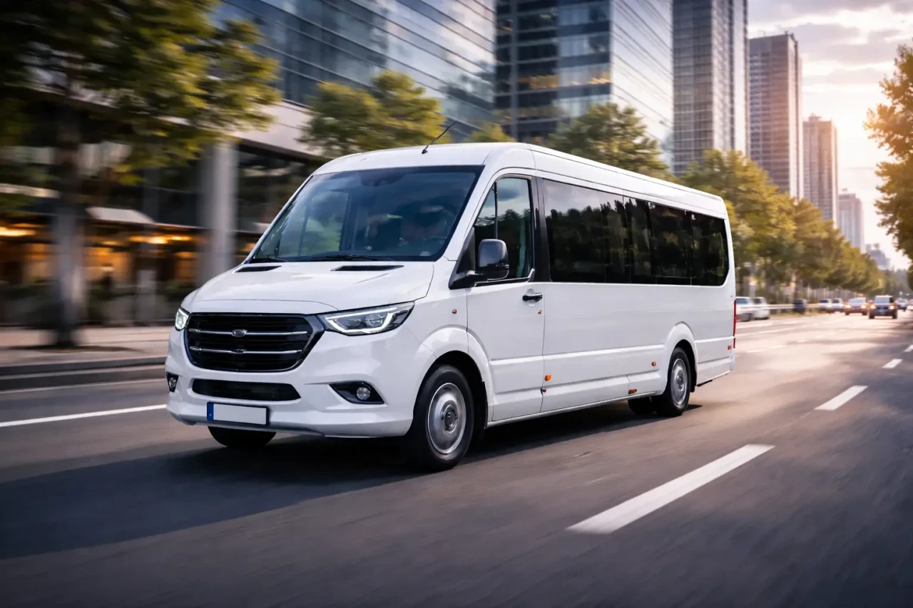 Manjši avtobus na cesti