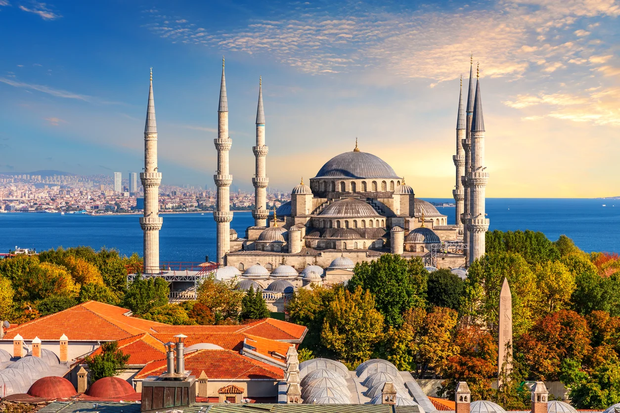 Znamenita Blue Mosque mošeja v Istanbulu.